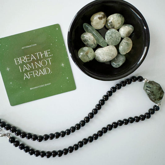 I AM NOT AFRIAD • PREHNITE NECKLACE