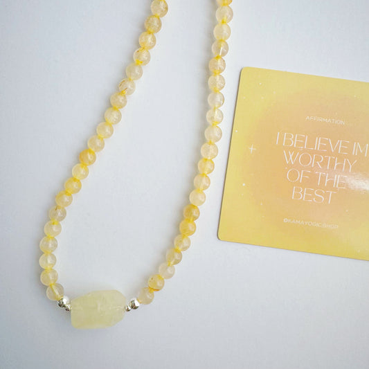 WORTHY OF THE BEST • CITRINE NECKLACE