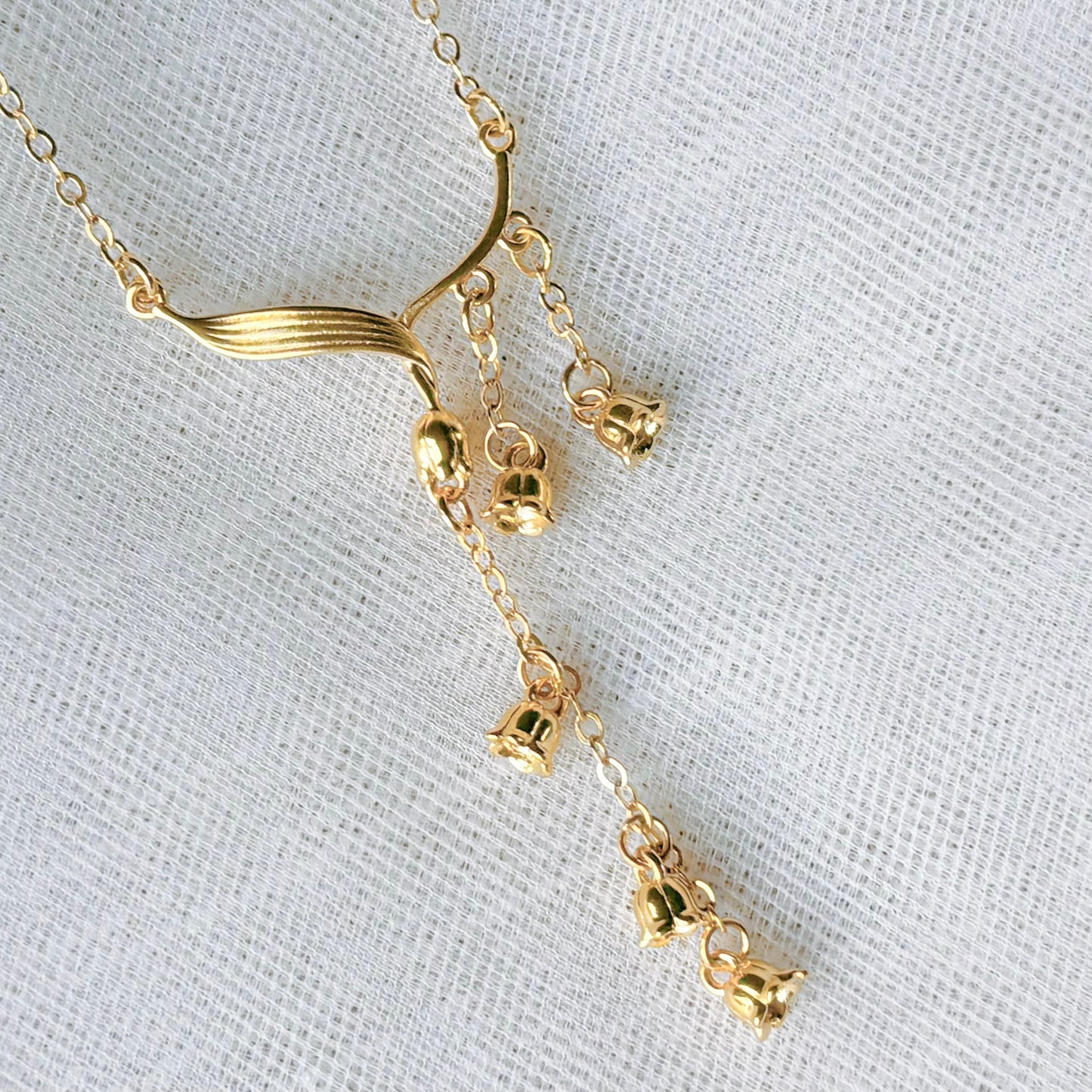 Lily of the Valley Gold Necklace