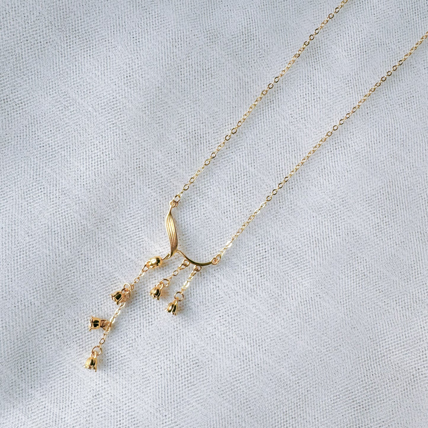 Lily of the Valley Gold Necklace