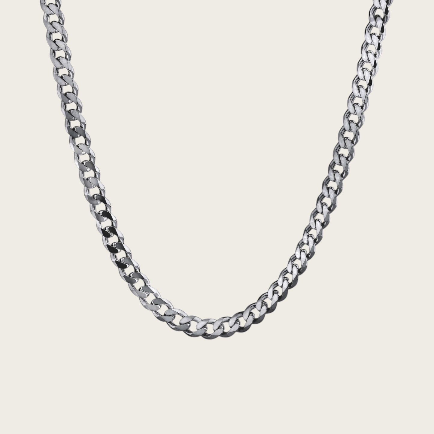 Sterling Silver Curb Chain Necklace