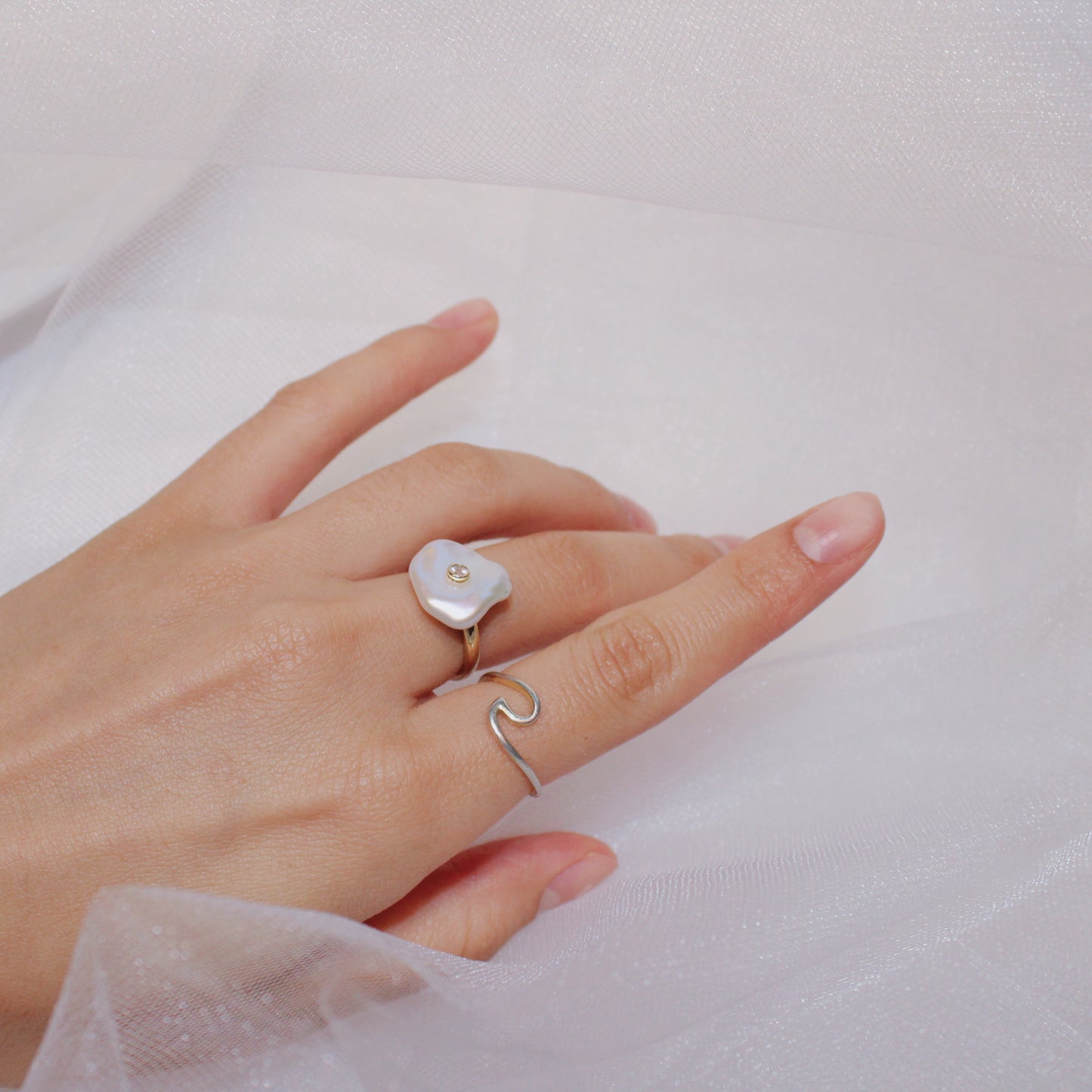 Irregular Pearl Sattvic Soul Ring