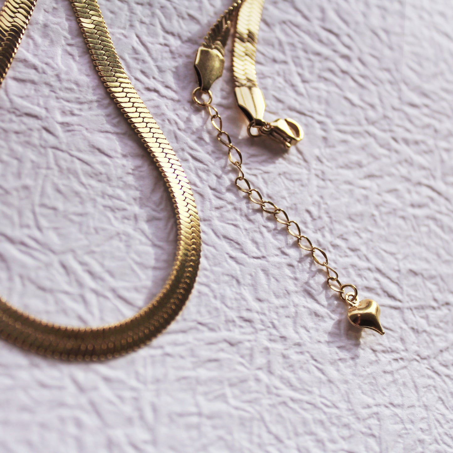 HEART IS OPEN • Anahata Herringbone Chain Necklace