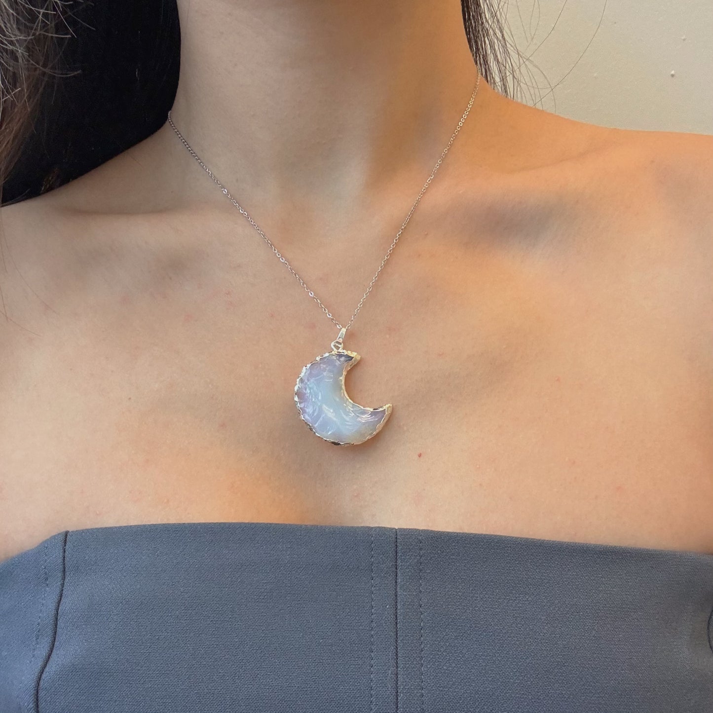 PREORDER XL Sea Opal Sparkle Necklace