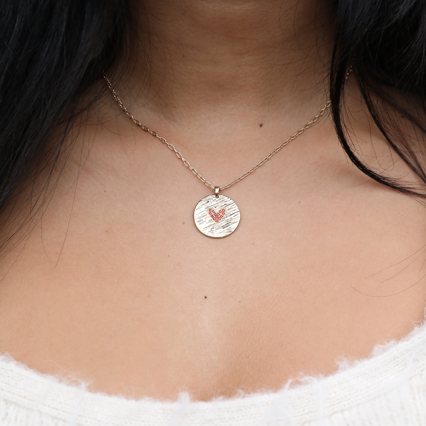 YOU ARE LOVED • Circle of Affection Heart Necklace