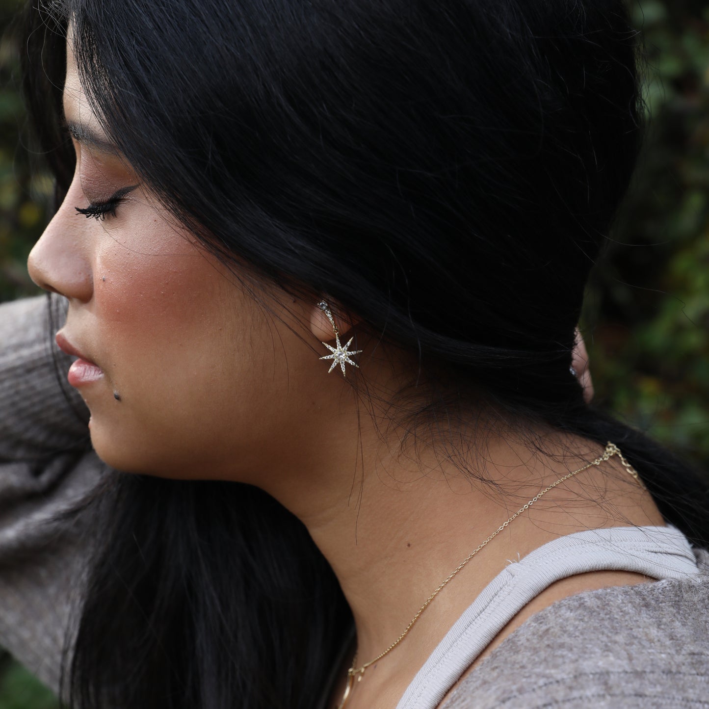 Luminous 8-Pointed Northern Stars Earrings