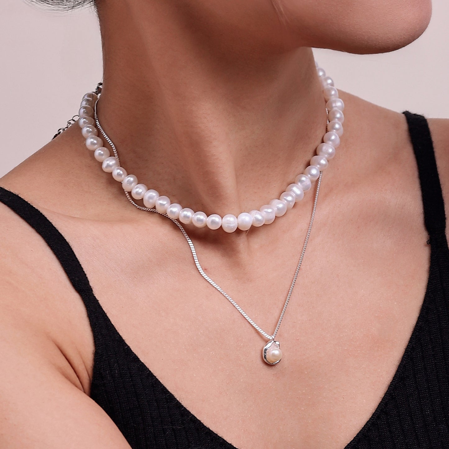 KAMA Seashell Pearl Necklace