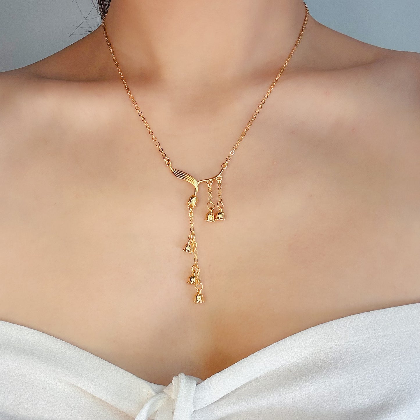 Lily of the Valley Gold Necklace