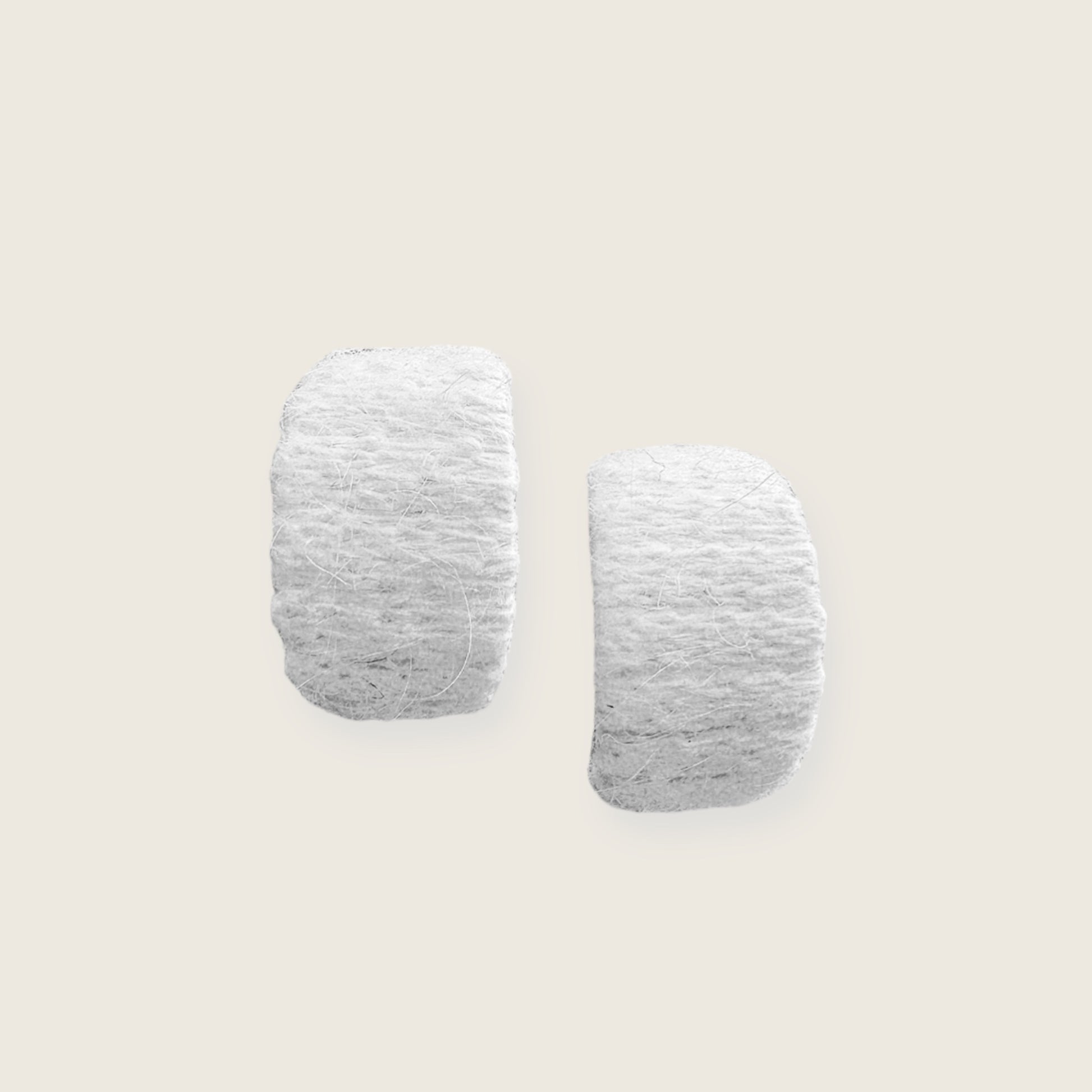Santousha White Fluff Earrings – KAMA Yogic Shop