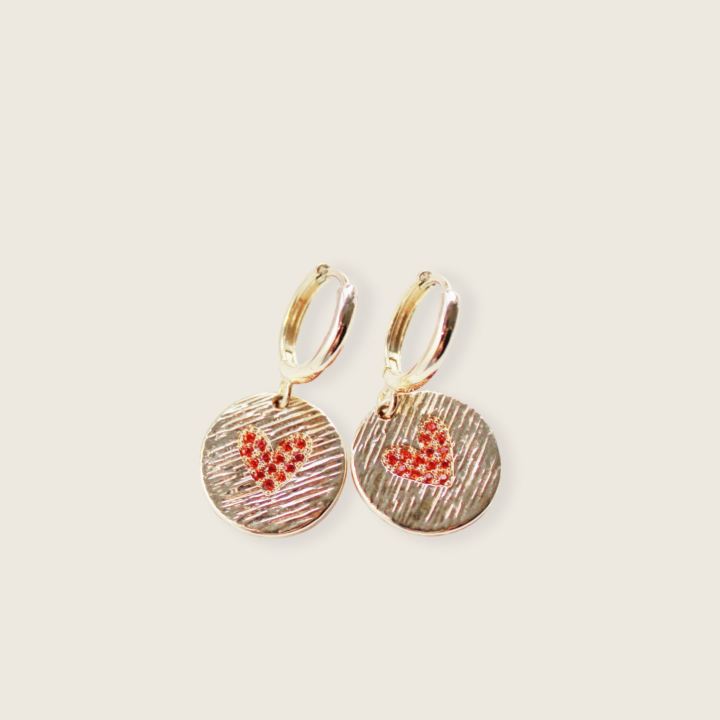 YOU ARE LOVED • Circle of Affection Heart Earrings