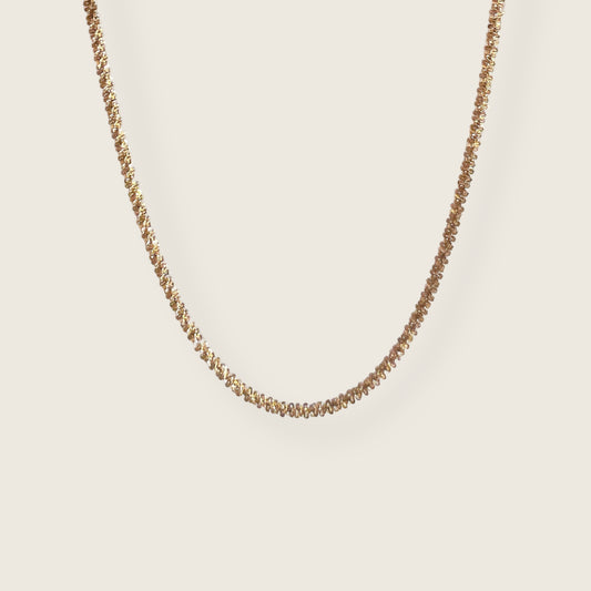 Sleek Spiral Golden Chain