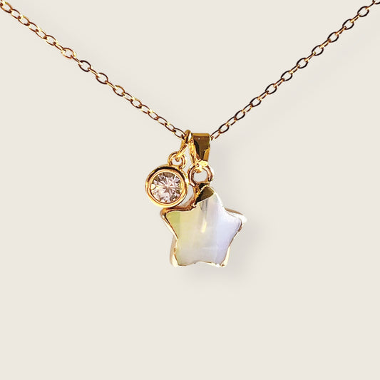 Sea Opal Sparkle Necklace